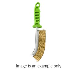 Hand Brush Set 3 Piece 0.13mm Brass Wire -  End Curved and Tube Brushes